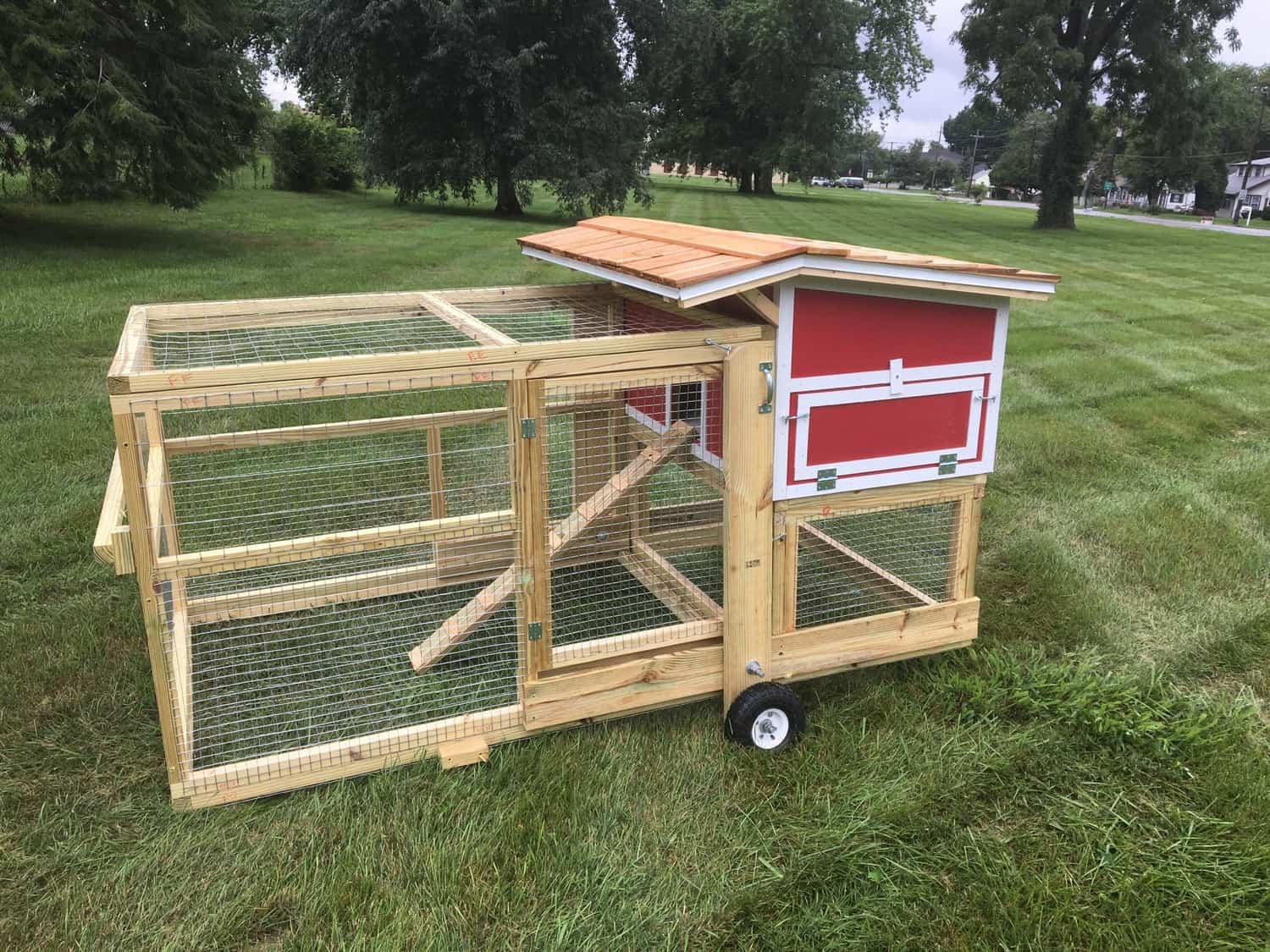 The Bertha Chicken Coop with Chicken Run