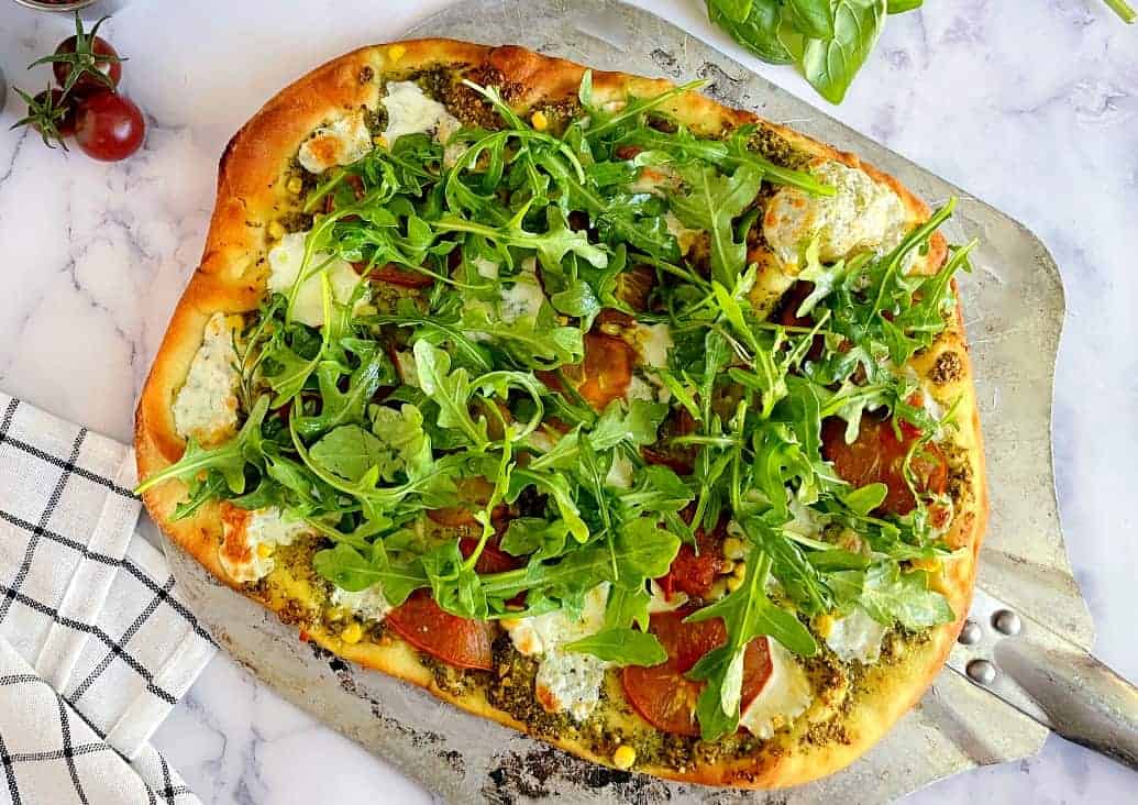 Veggie Garden Pesto Pizza