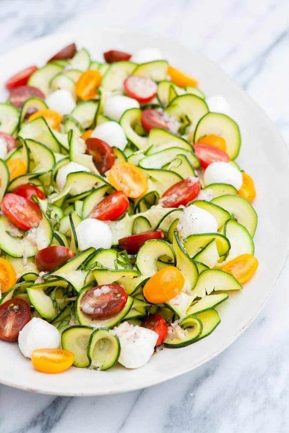 Zucchini Tomato Basil Salad